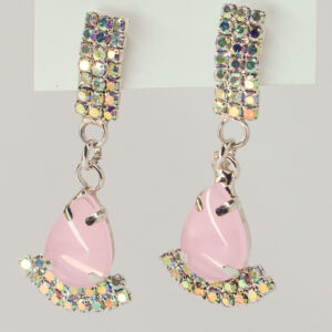 Sparkling Blush Drop Earrings